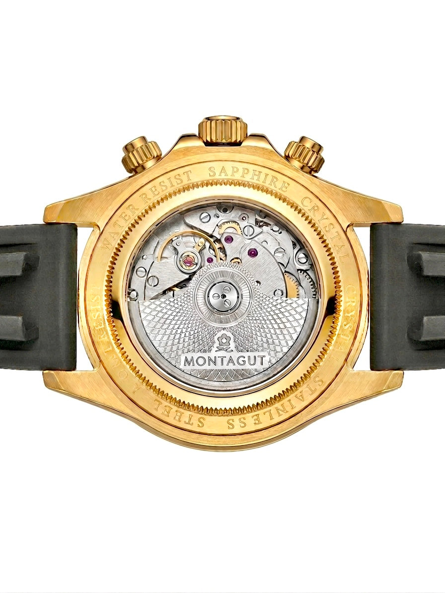 MONTAGUT Automatic Day, Date, 24-Hour Sun/Moon