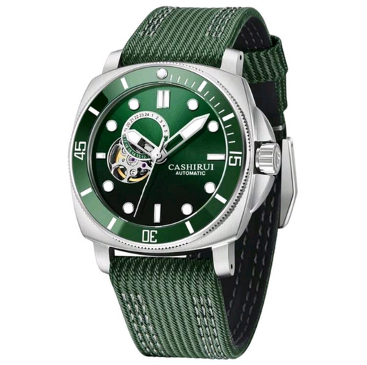 CASIRUI Automatic Skeleton Dial Men's Watch With Nylon Straps